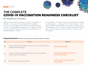 COVID-19 Vaccine Checklist